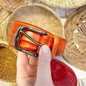 Saks fifth avenue leather made in Italy belt